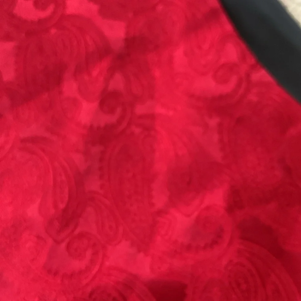 Pierre Cardin Red Brocade Vest with Black Lining